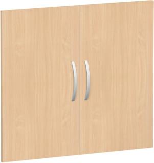 Flügeltürensatz 2 OH Buche für Regalbreite 80 cm, Flex