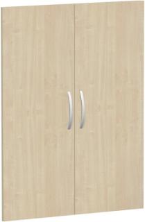 Flügeltürensatz 3 OH Ahorn für Regalbreite 80 cm, Flex