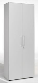 Flügeltürenschrank 6 OH m. Standfüßen Lichtgrau, Flex