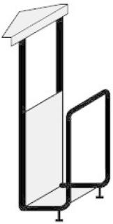 CPU-Halter C-Fuß Flex / 4-Fuß Flex, silber