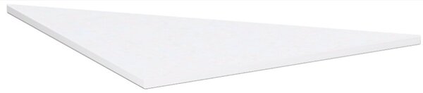 Verkettungsplatte Dreieck 90° weiß/weißalu, 4-Fuß Flex