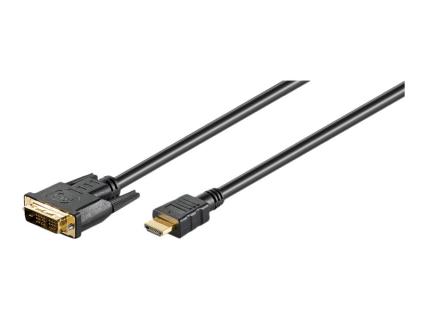 GOOBAY HDMI-DVI Kabel 2,0m 19pol. Stecker DVI-D 18+1 Stecker bulk