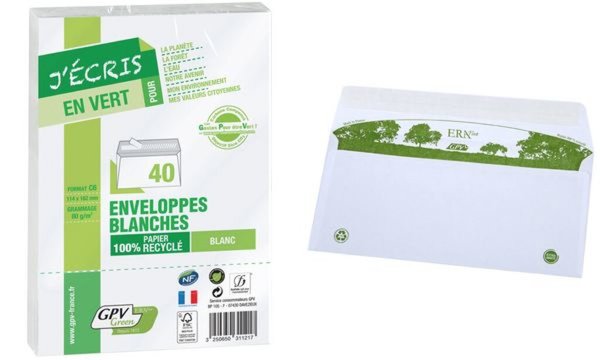 GPV Briefumschläge ERAPure DL 110 x 220 mm, ohne Fenster (81600079)