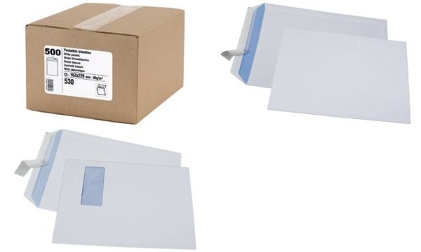 GPV Versandtaschen, B5, 176 x 250 m m, weiß, 90 g/qm (81600112)