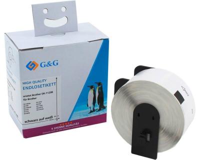 Premium Etiketten komp. zu Brother DK-11208, schwarz auf weiß