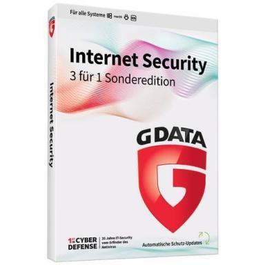 G DATA CYBERDEFENSE AG Internet Security 3 für 1 Sonderedition