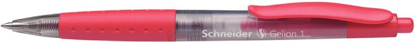 Gel-Kugelschreiber mit Druckmech. und weicher Soft-Grip-Zone,rot