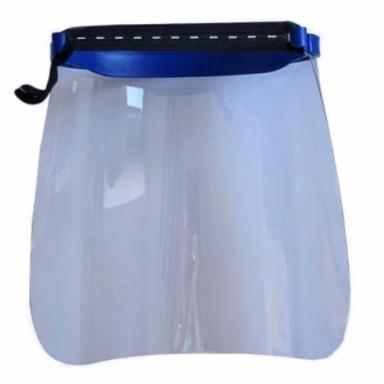 Gesichtsschild "SOLID SAFETY", blau/transparent | 1 Schild mit auswechselbarem Schild