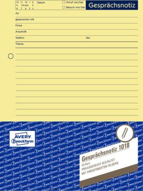 Gesprächsnotiz A5 MP gelb 50Blatt 