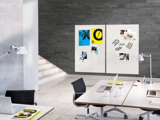 Glas-Magnetboard Artverum, weiß inkl. extra starker SuperDym-Magneten