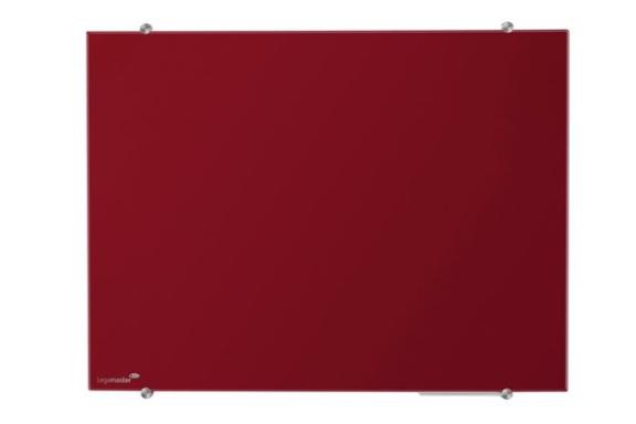 Glasboard Colour 100x150 cm rot magnethaftende Glasoberfläche, inkl.