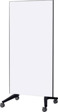 Glassboard mobil weiß 90x175cm auf 4 Rollen fahrbar