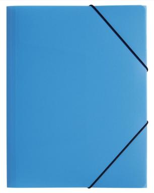 Gummizugmappe A4, 3 Klappen, Trend, hellblau