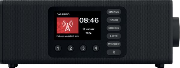 Digitalradio DR2002BT, St, schwarz Digitalradio mit Bluetooth