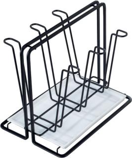 Abtropfgestell m. Flaschhalter 6 Stck Abtropfgestell