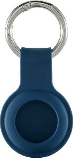 Airtag Anhänger, Silikon-Look, blau Rubber-Oil-Oberfläche, kratzfest