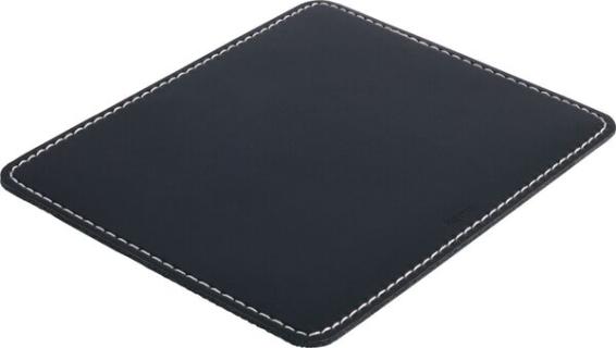 Mauspad in Lederoptik, schwarz stapazierfähig, reibungslose