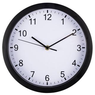 Wanduhr, Pure, Ø 25 cm, schwarz geräuscharm