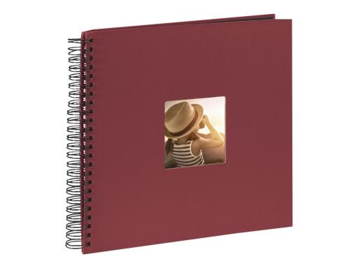 HAMA  Fine Art  Spiral bordeaux 36x32 50 schwarze Seiten  090144