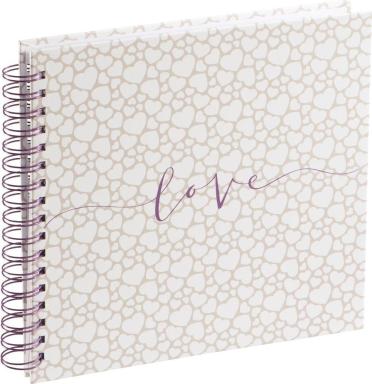 HAMA Romance Spiral-Album 28x24 40 weiße Seiten Hochzeit 3832