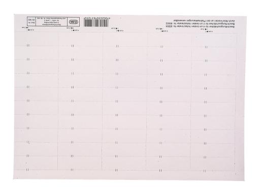 HAMELIN ELBA Beschriftungsschild für Sichtreiter, 4-zeilig, weiß - für den Mark