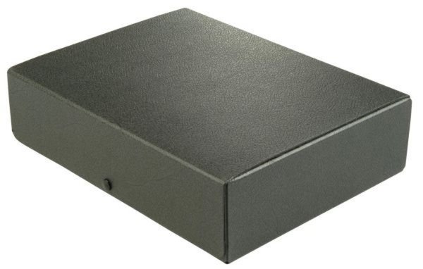 HAMELIN ELBA Dokumentenmappe, DIN A4, Füllhöhe: 80 mm, schwarz mit Druckknopf-V