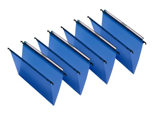 HAMELIN ELBA Hängemappe Polypro, PP, mit Sichtreiter, seitlich offen, A4, blau 