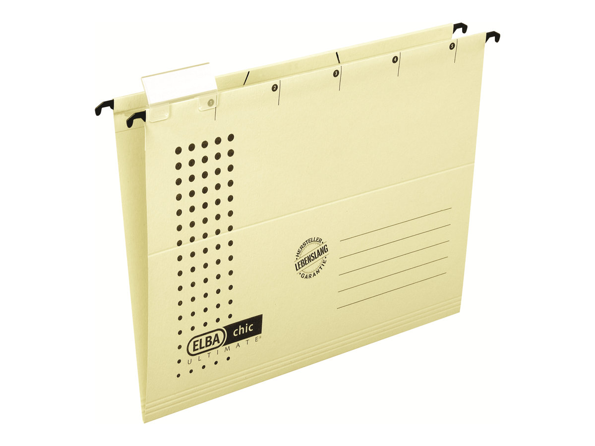 HAMELIN ELBA Hängemappe chic ULTIMATE, DIN A4, chamois seitlich offen, aus extr