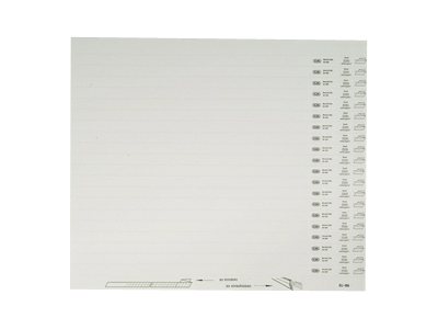 HAMELIN ELBA Organisationsstreifen vertic 1, blanko, weiß aus Karton, 160 g-qm,