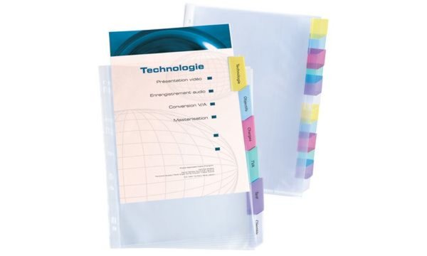 HAMELIN ELBA Prospekthülle, A4+, aus PP, 0,08 mm, farblos 12-teilig - 20 Stück 