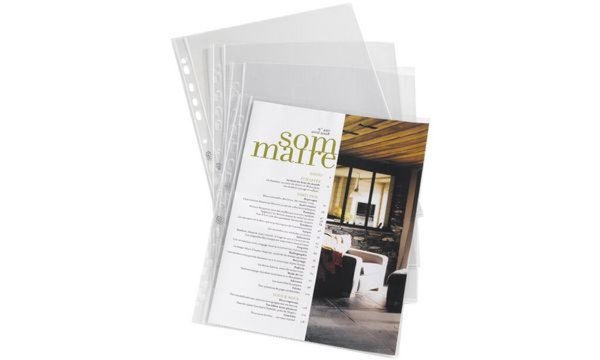 HAMELIN ELBA Prospekthülle, stark, 220 x 300 mm, 0,09 mm, glasklar aus PP, oben