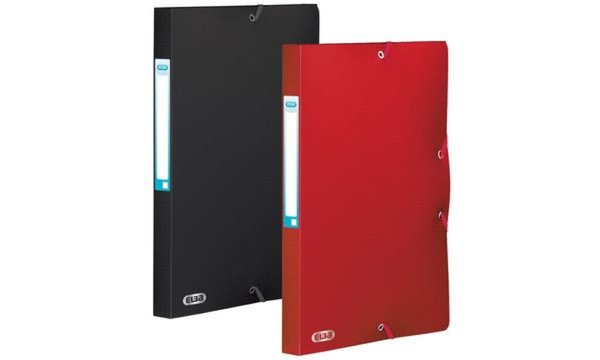 HAMELIN ELBA Sammelbox Memphis, A4, Füllhöhe 25 mm, PP, rot PP 0,5 mm, mit Ecks