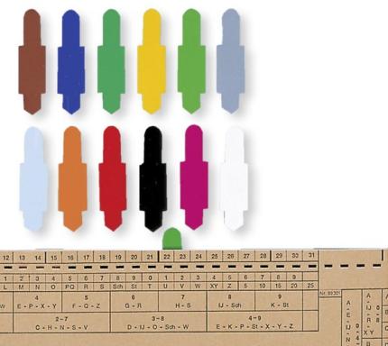 HAMELIN ELBA Stecksignal, dunkelgrün, Inhalt: 100 Stück - für den Markt: D - L 