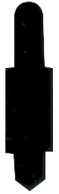 HAMELIN ELBA Stecksignal, schwarz, Inhalt: 100 Stück - für den Markt: D - L - A