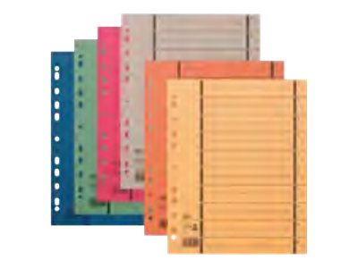 HAMELIN ELBA Trennblätter mit Perforation, DIN A4 Überbreite, blau aus Manilaka