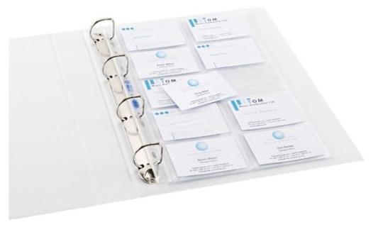 HAMELIN ELBA Visitenkarten-Prospekthülle, DIN A4, PP, 0,09 mm glasklar, links o