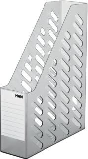 Stehsammler BRILLANT, transl.-grau bis DIN A4/C4, Fassungsvermögen: 70 mm