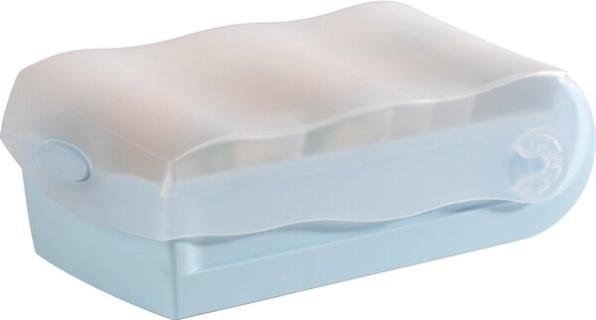 HAN Lernkartei CROCO, A8 quer, pastellblau-transluzent