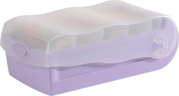 HAN Lernkartei CROCO, A8 quer, pastelllila-transluzent