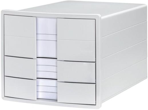 HAN Schubladenbox IMPULS  weiß DIN C4 mit 3 Schubladen
