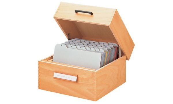 HAN Stützplatte für Holz-Karteikäst en und -tröge A6 quer (81420213)