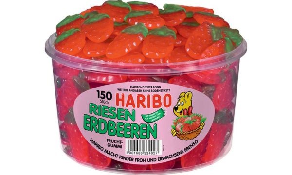 Image HARIBO_Fruchtgummi_RIESEN_ERDBEEREN__150er_img1_4380164.jpg Image