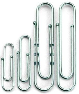 Briefklammer 24mm Norica mit Kugelenden, verzinkt