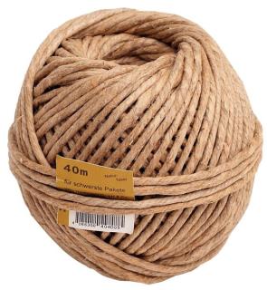 Naturfaserkordel super stark, 4fach bis 32kg, 40m Lauflänge