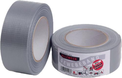 Allzweck-Gewebeband, silbergrau, 50mx50mm