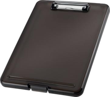 helit Klemmbrett mit Aufbewahrungsfach "the clip", A4, grau