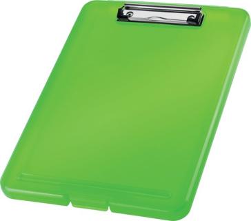 helit Klemmbrett mit Aufbewahrungsbox "the clip", A4, grün