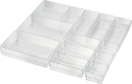helit Schubladeneinsatz-Set "the organizer", PS, 13-teilig