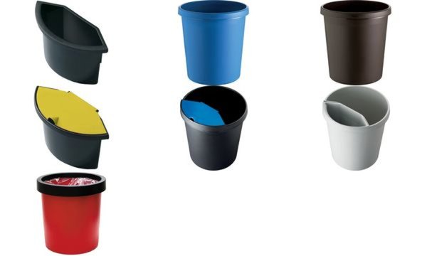 HELIT Abfall-Einsatz für Papierkorb H61058, schwarz-blau auch für Papierkorb H6