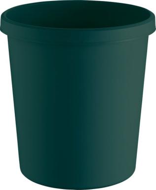 HELIT Papierkorb "the green german", 18 Liter, grün rund, umlaufender Griffrand